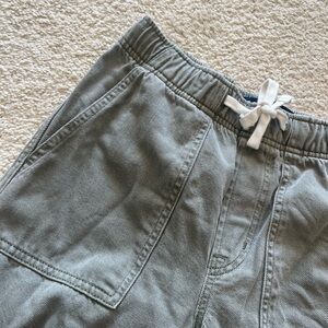 GAP Olive Green Pull-On Denim Shorts